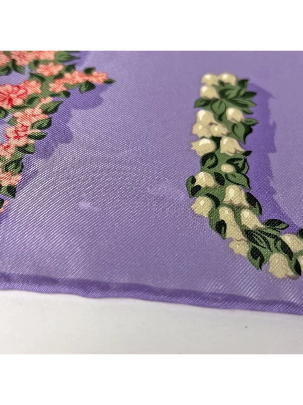 Gucci Scarf Silk Purple Multicolor